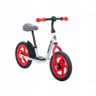 Balančný bicykel Gimme Viko s platformou, biela, červená a čierna. HIT!